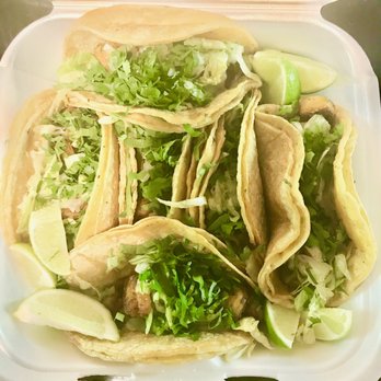 The Mean Wiener - Look at those loaded shrimp tacos! - Hot Dogs Near Me - Highwood, Illinois