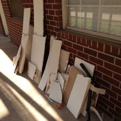 Waller Group Property Management - Sheetrock debris I removed from my bedroom