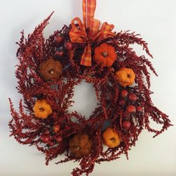 All Purpose Flowers - Handmade fall wreath