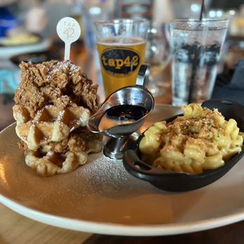 Tap 42 - Kendall - Chicken and waffles, bland Mac and cheese - New American Near Me - Miami, Florida Tap 42 - Kendall - Chicken and waffles, bland Mac and cheese - New American Near Me - Miami, Florida