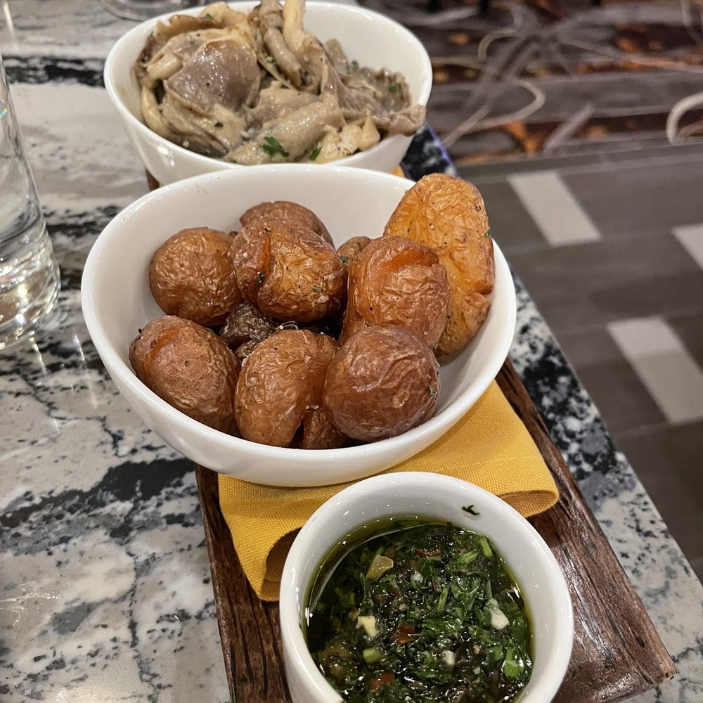 Shkodé - Chimichurri Sauce, duck fried potatoes, mushrooms - Steakhouses Near Me - Wayland, Michigan