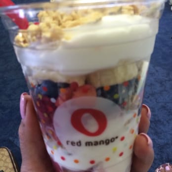 Red Mango - Mixed berry parfait with bananas. - Ice Cream & Frozen Yogurt Near Me - Dallas, Texas