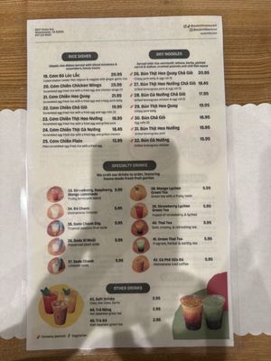 Menu photo 1 Quan Nhii Westminster, CA