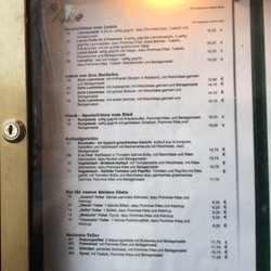 Gaststätte Odysseus - Speisekarte
