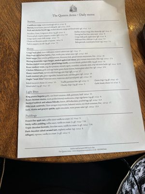 Menu photo 6 The Queens Arms London, XGL Menu photo 6 The Queens Arms London, XGL