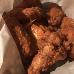 Meaty buffalo wings, hot-n-spicy, just like those summer nights in Monticello, Indiana. These were the top menu item of our order. Meaty buffalo wings, hot-n-spicy, just like those summer nights in Monticello, Indiana. These were the top menu item of our order.