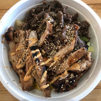 K Bowl - 1/2 chicken and 1/2 beef K bowl (salad base) - Korean Near Me - Las Cruces, New Mexico K Bowl - 1/2 chicken and 1/2 beef K bowl (salad base) - Korean Near Me - Las Cruces, New Mexico