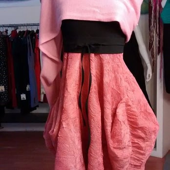 Amo Romeo - Abito in seta con coprispalle di lana. - Women's Clothing Near Me - Florence, FI