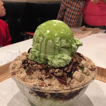 Paris Baguette - Green Tea bingsoo! If you love green tea, definitely get this Korean dessert!! - Coffee & Tea Near Me - Duluth, Georgia Paris Baguette - Green Tea bingsoo! If you love green tea, definitely get this Korean dessert!! - Coffee & Tea Near Me - Duluth, Georgia