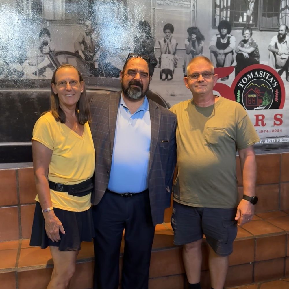 Tomasita's - Photo with Mike (center) - New Mexican Cuisine Near Me - Santa Fe, New Mexico Tomasita's - Photo with Mike (center) - New Mexican Cuisine Near Me - Santa Fe, New Mexico