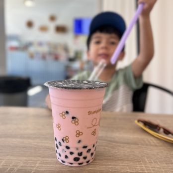 Simplee Boba - Strawberry Milk Tea with boba - Bubble Tea Near Me - South Pasadena, California Simplee Boba - Strawberry Milk Tea with boba - Bubble Tea Near Me - South Pasadena, California