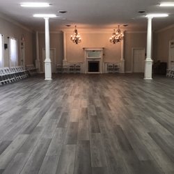 Orange Park Woman's Club - Showing off the new flooring and banquet chairs. It's a lovely space!