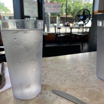 Sam's Restaurant - a glass of water and a fork and knife - Diners Near Me - Quincy, Massachusetts