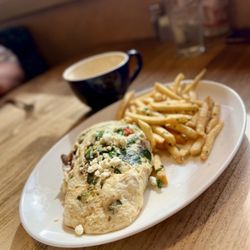 Brookfields Restaurant - Artichoke Egg White Omelette with feta.
