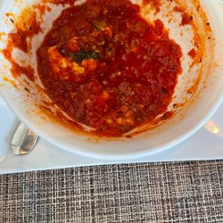 Lucia's - Meatballs that were eaten but adding bread in this sauce was heaven!