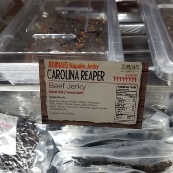 EddieWorld - Carolina Reaper beef jerky. Be afraid... be very afraid. - Service Stations Near Me - Yermo, California