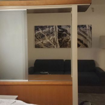 SpringHill Suites by Marriott Cincinnati Midtown - View from the bed area - Hotels Near Me - Cincinnati, Ohio