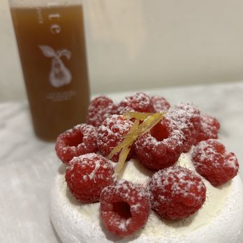 Tatte Bakery & Cafe | Charles St - Lemon raspberry pavlova and pear juice - Cafes Near Me - Boston, Massachusetts Tatte Bakery & Cafe | Charles St - Lemon raspberry pavlova and pear juice - Cafes Near Me - Boston, Massachusetts