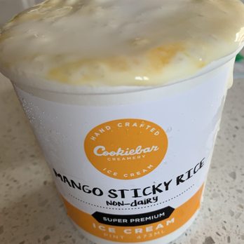 Cookiebar Scoop Shop - Semi melted (my fault) mango sticky rice. So goood - Desserts Near Me - Alameda, California Cookiebar Scoop Shop - Semi melted (my fault) mango sticky rice. So goood - Desserts Near Me - Alameda, California