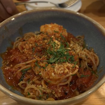 Buttonwood - Shrimp spaghettini (order this!!!) - New American Near Me - Newton, Massachusetts Buttonwood - Shrimp spaghettini (order this!!!) - New American Near Me - Newton, Massachusetts
