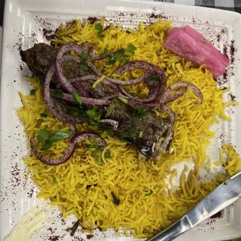 Sultan - Kabob on Rice was so amazing and flavorful. - Falafel Near Me - Breezewood, Pennsylvania