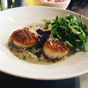 Vermillion 45 - Sea scallop risotto!!! Yum - French Near Me - Kanab, Utah