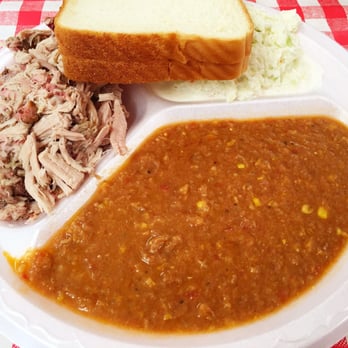 Bar H Barbecue - BBQ pork plate. Perfect slaw & free refills on Brunswick stew! - Barbeque Near Me - Franklin Springs, Georgia Bar H Barbecue - BBQ pork plate. Perfect slaw & free refills on Brunswick stew! - Barbeque Near Me - Franklin Springs, Georgia