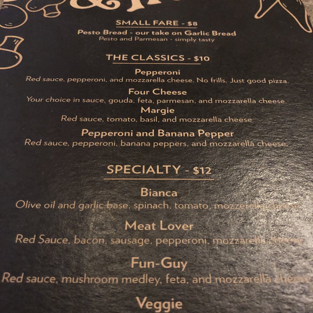 Hatchets & Hops - Pizza menu - Sports Clubs Near Me - Buffalo, New York