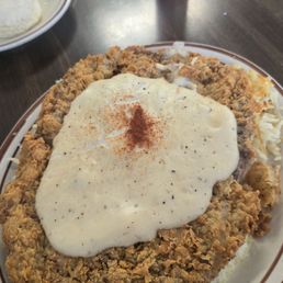 Chicken fried steak and eggs!