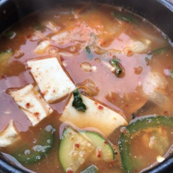 Huh Ga Ne - T4--Sam Kyup Sal: thinly sliced pork belly with (vegetable with soy bean paste soup or) seafood tofu soup. - Korean Near Me - Toronto, Ontario Huh Ga Ne - T4--Sam Kyup Sal: thinly sliced pork belly with (vegetable with soy bean paste soup or) seafood tofu soup. - Korean Near Me - Toronto, Ontario
