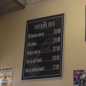 Superior Cuts - Price List - Barbers Near Me - San Diego, California