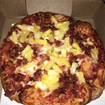 Papa Romano's - Bacon and pineapple small pizza - Pizza Near Me - Dearborn Heights, Michigan