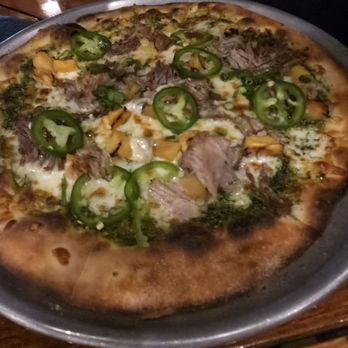 Monkeypod Kitchen - Kalua pig pineapple jalapeño pizza. Never thought I'd ever eat pineapple on a pizza but it was okay. - Hawaiian Near Me - Kapolei, Hawaii