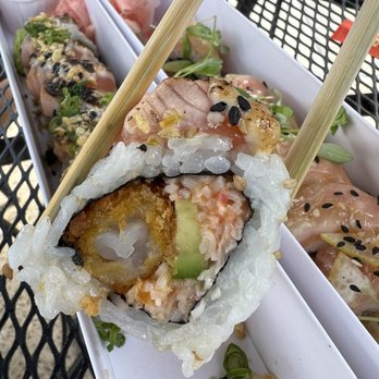 The Sushi Stand - I See Fire Roll - so good. I would order this again - Sushi Bars Near Me - San Diego, California
