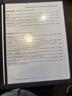 Menu photo 5 Farfalla Trattoria Westlake Village, CA