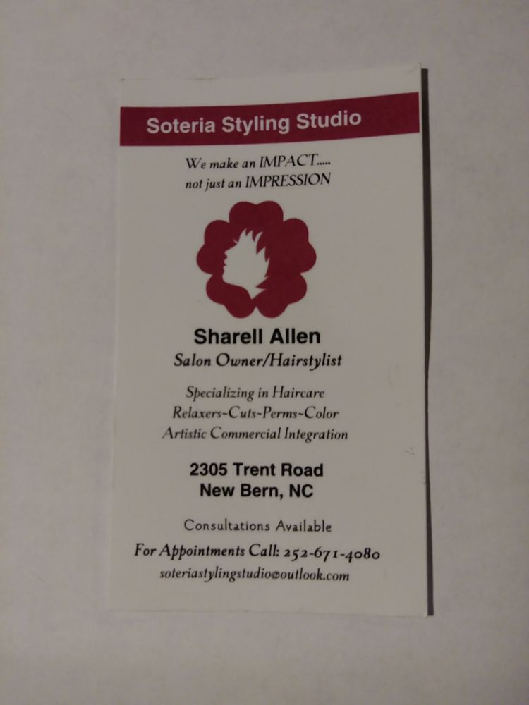 SOTERIA STYLING STUDIO Updated May 2024 2305 Trent Rd, New Bern