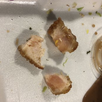 Jus Grill Restaurant - Undercooked / raw chicken from Fiesta Chicken Salad - American Near Me - Aurora, Colorado