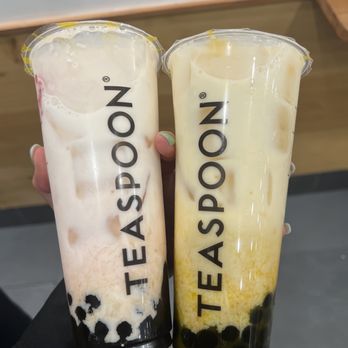 Teaspoon - Silky Strawberry & Silky Mango with Oatmilk - Bubble Tea Near Me - San Jose, California Teaspoon - Silky Strawberry & Silky Mango with Oatmilk - Bubble Tea Near Me - San Jose, California