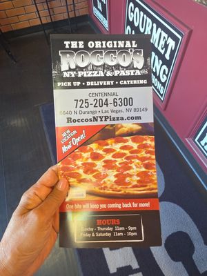 Menu photo 1 Rocco's NY Pizza Las Vegas, NV Menu photo 1 Rocco's NY Pizza Las Vegas, NV