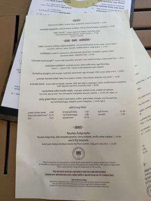 Menu photo 2 Rioja Denver, CO Menu photo 2 Rioja Denver, CO