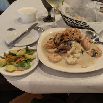 Vintage On 5th - Vegetables & Shrimp & Grits - New American Near Me - Crystal River, Florida Vintage On 5th - Vegetables & Shrimp & Grits - New American Near Me - Crystal River, Florida