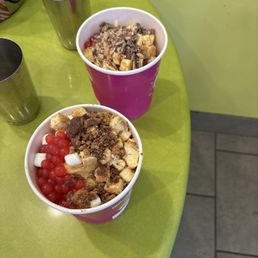 Menchies fro yo bug cups