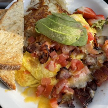 Waypoint Cafe - Ranchers omelette with sour dough toast yum - American Near Me - Camarillo, California