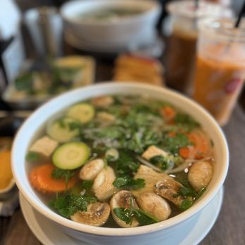 Pho Nation - 12. Vegetarian Pho Tofu & Mixed Veggies Pho Chay - Vietnamese Near Me - Newark, California
