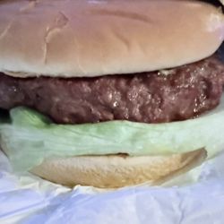 Don's Boat Landing - Burgers are Huge! This is a burger with only lettuce!