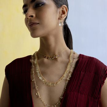 Pomegranate - Model shot - Jewelry Near Me - London, XGL Pomegranate - Model shot - Jewelry Near Me - London, XGL