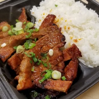 52M Teriyaki - Spicy pork steak plate, comes w a side salad. I took it to go! - Korean Near Me - La Mirada, California