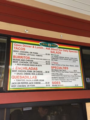 Menu photo 8 Los Tres Mex Waikoloa, HI Menu photo 8 Los Tres Mex Waikoloa, HI
