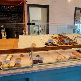 Holtman's Donuts - Donut case (at 1pm weekday) - Donuts Near Me - West Chester, Ohio
