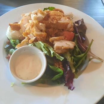 Cafe Roma - Crispy Chicken Salad... So delicious, everything was fresh. - Pizza Near Me - New Orleans, Louisiana